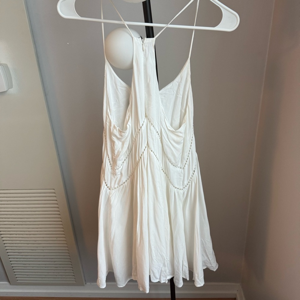 Lulu's White Mini Summer Dress - Picture 3 of 3